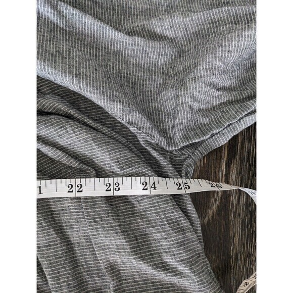 Eri + Ali Gray Embroidered Collar Boxy Top Women's Small - Picture 6 of 10